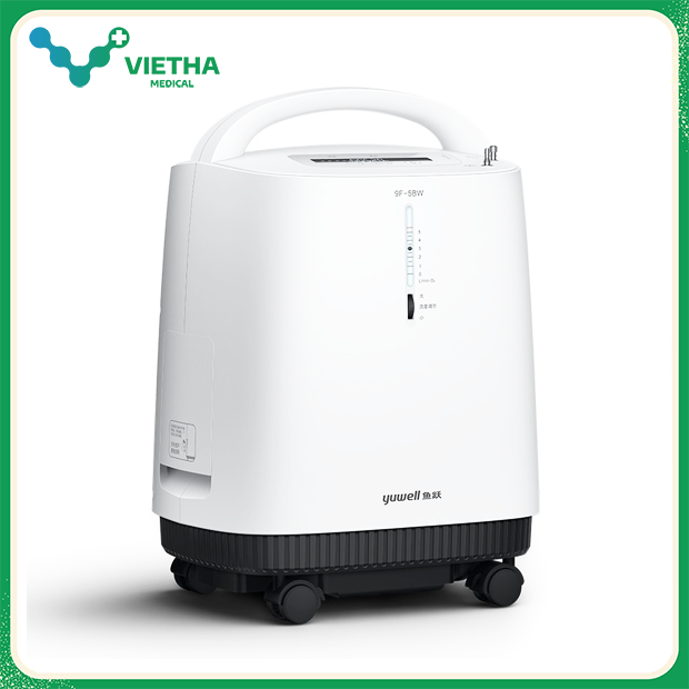 Máy tạo oxy cao cấp Yuwell 9F-5BW siêu êm ái