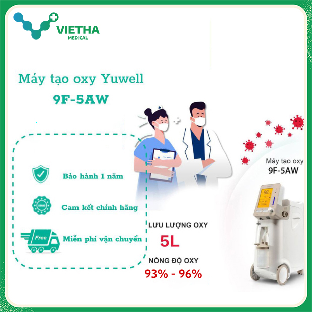 Máy tạo oxy Yuwell 9F-5AW 5L/phút