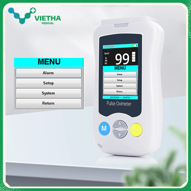 Máy đo nồng độ oxy cầm tay Yk-820B Cho trẻ sơ sinh