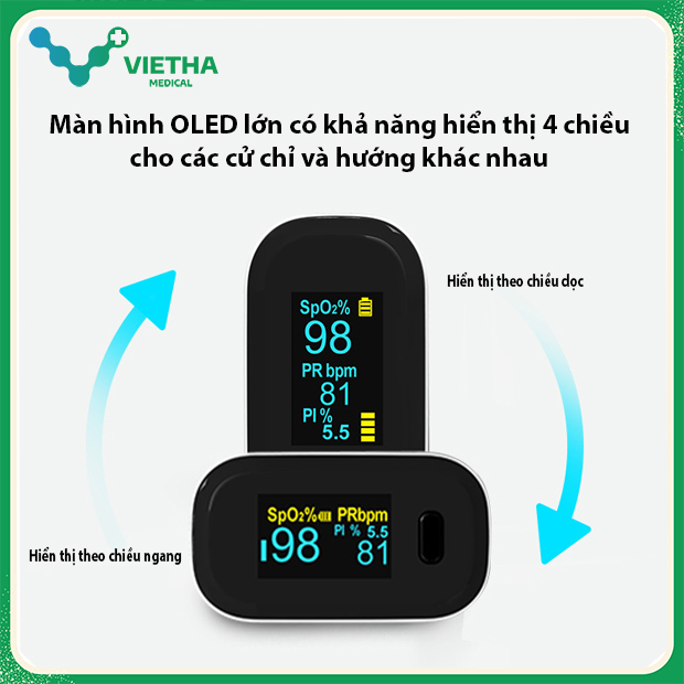 Máy đo nồng độ oxy trong máu và nhịp tim YK-80B