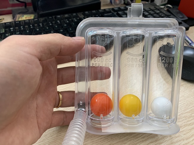 Phế dung kế 3 bóng đo chức năng phổi B-SPIRO Triball Volumetric Exerciser