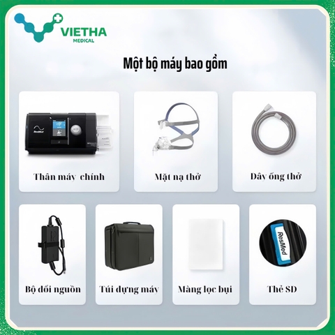 Máy trợ thở Auto CPAP Resmed Airsense 10  Autoset-NEW