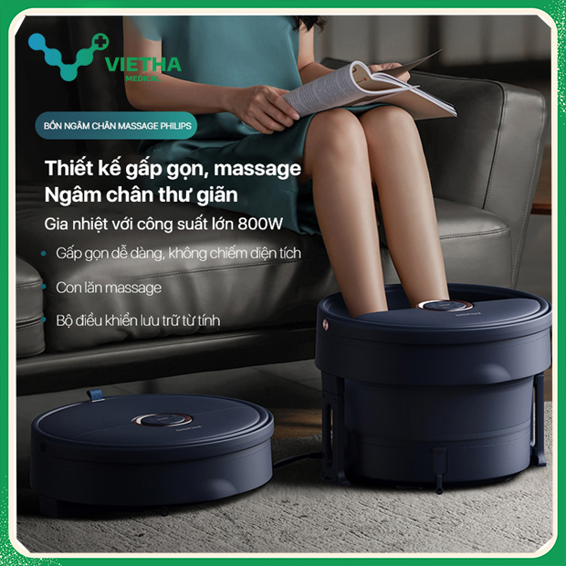 Bồn Ngâm Chân Massage Philips PPM6501