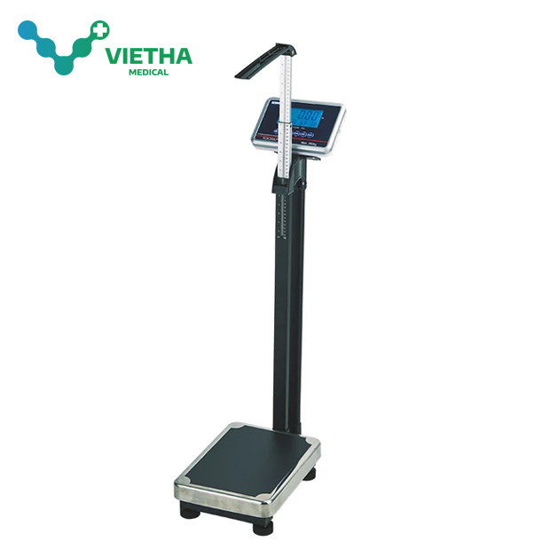 Cân sức khỏe kèm thước đo chiều cao cao cấp TCS-200-LP ( CÓ CHỈ SỐ BMI - KHÔNG TỰ ĐỘNG)