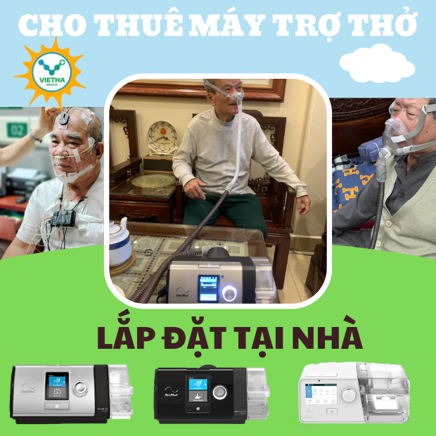 Cho thuê máy trợ thở BPAP, máy trợ thở CPAP trên toàn quốc