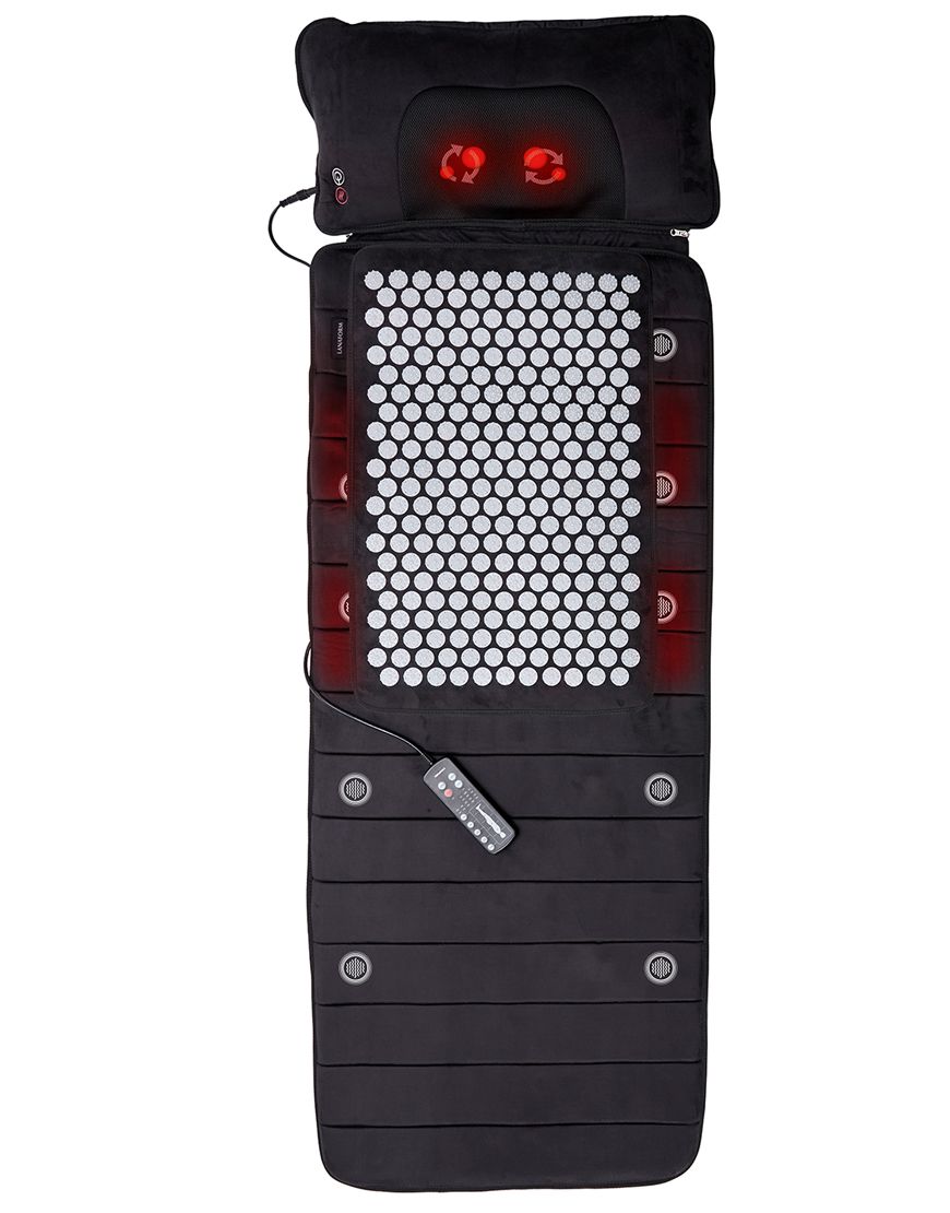 Dệm Massage Toàn Thân Lanaform Delight Có Gối Xoa Bóp Hồng Ngoại