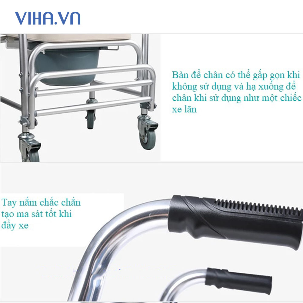 Ghế Bô -Ghế Tắm -Ghế Ngồi-Xe Lăn  4 trong 1 Siêu Tiện Lợi