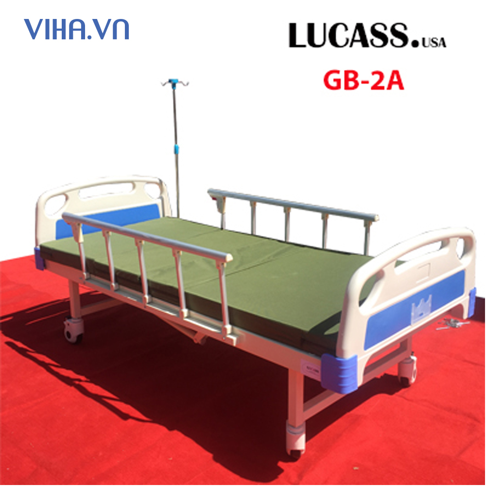 Giường y tế 2 tay quay Lucass GB 2A- giường y tế đa năng