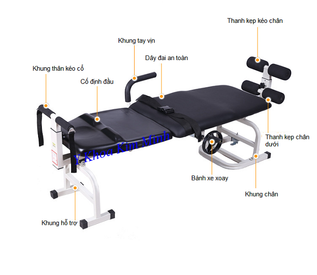 Giường kéo giãn cột sống lưng cổ AKIKO L85-05