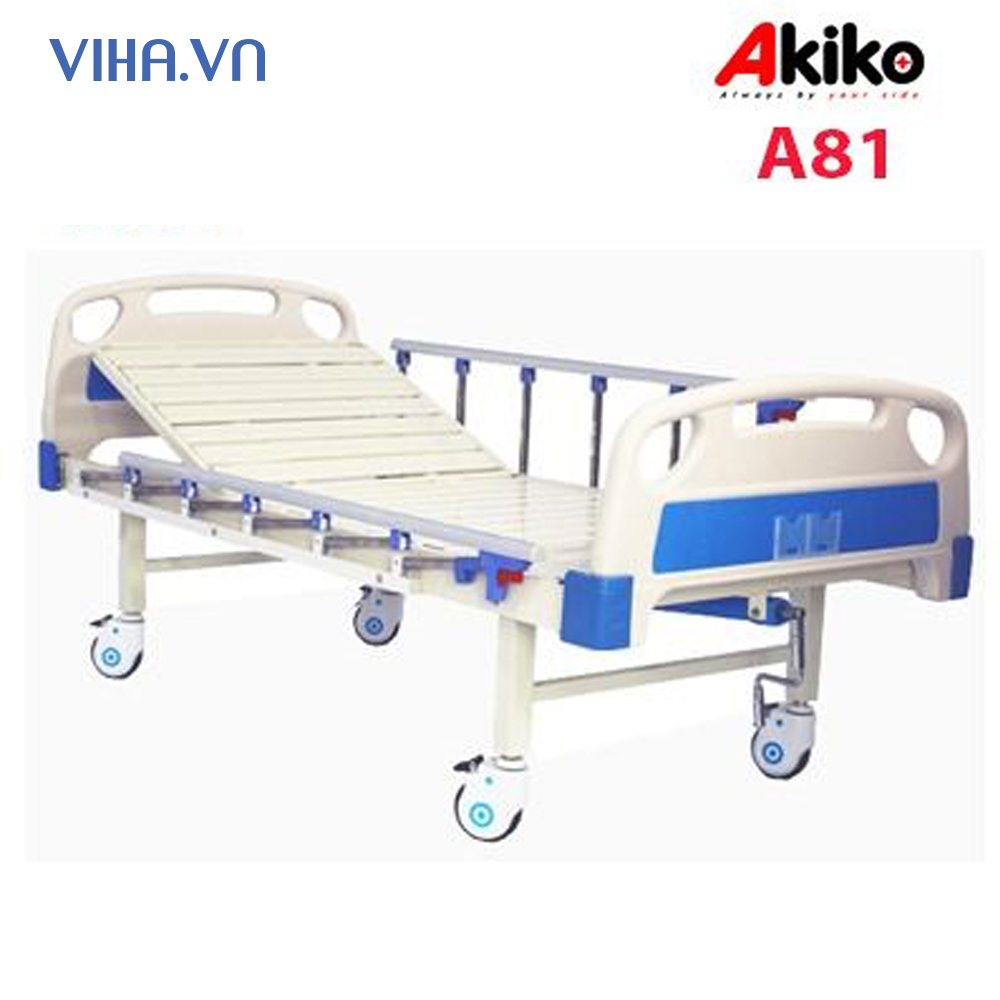 Giường bệnh nhân AKIKO A81- giường y tế 1 tay quay cao cấp