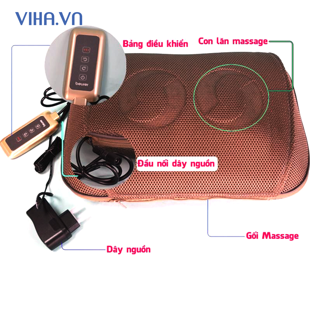 Gối Massage Đèn Hồng Ngoại Beurer MG147
