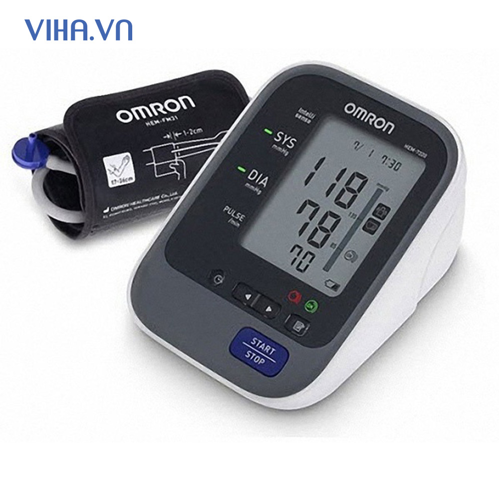 Máy đo huyết áp bắp tay tự động HEM-7320 với bộ nhớ 90 kết quả đo