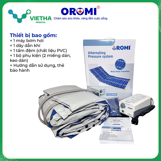 Đệm Hơi Chống Loét OROMI HF6002 Có Lỗ Đi Vệ Sinh