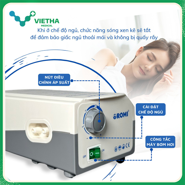 Đệm Hơi Chống Loét OROMI HF6002 Có Lỗ Đi Vệ Sinh