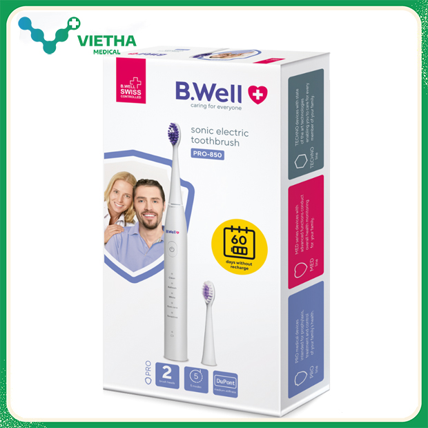 Bàn Chải Điện B.Well PRO-850 chính hãng Thuỵ Sĩ
