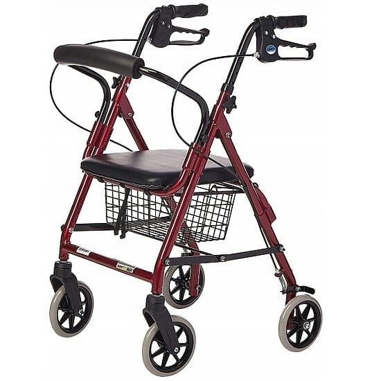 Khung tập đi có phanh có giỏ hàng Lucass W14