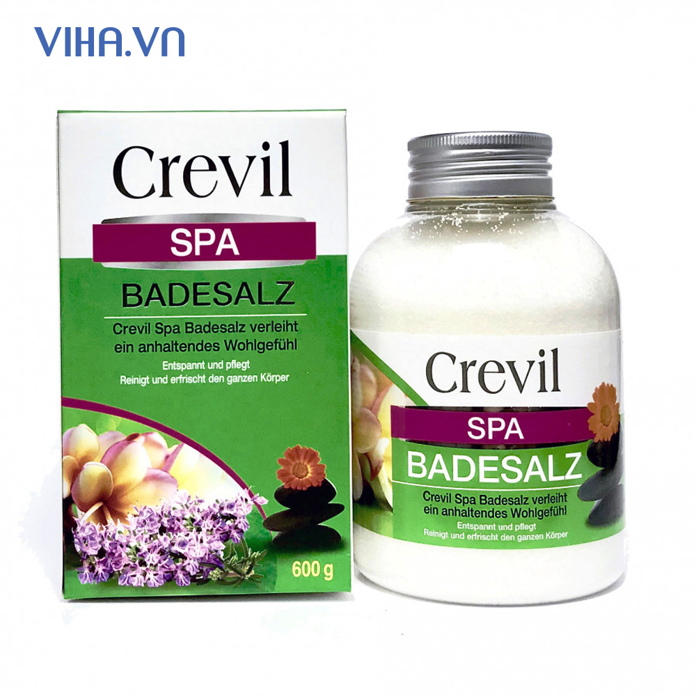 Muối khoáng tắm tẩy da chết Crevil Spa Badealz - 600g