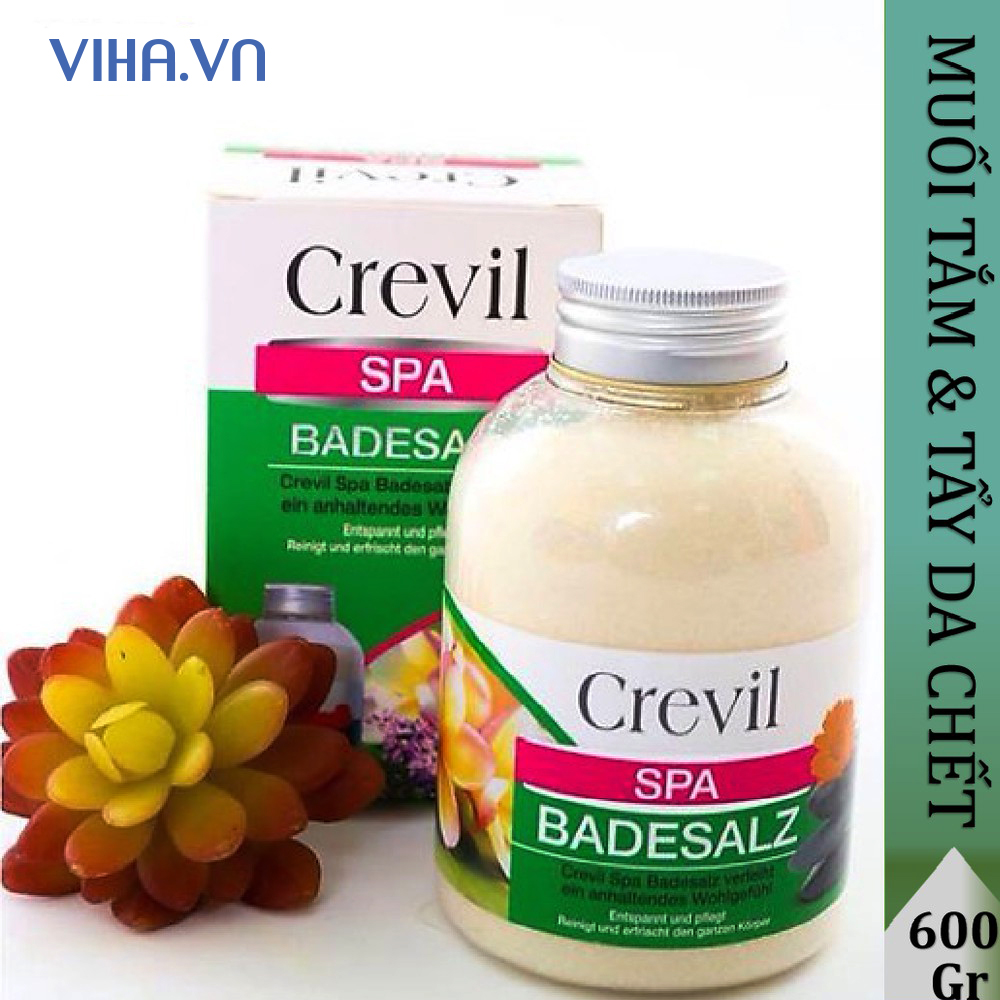 Muối khoáng tắm tẩy da chết Crevil Spa Badealz - 600g