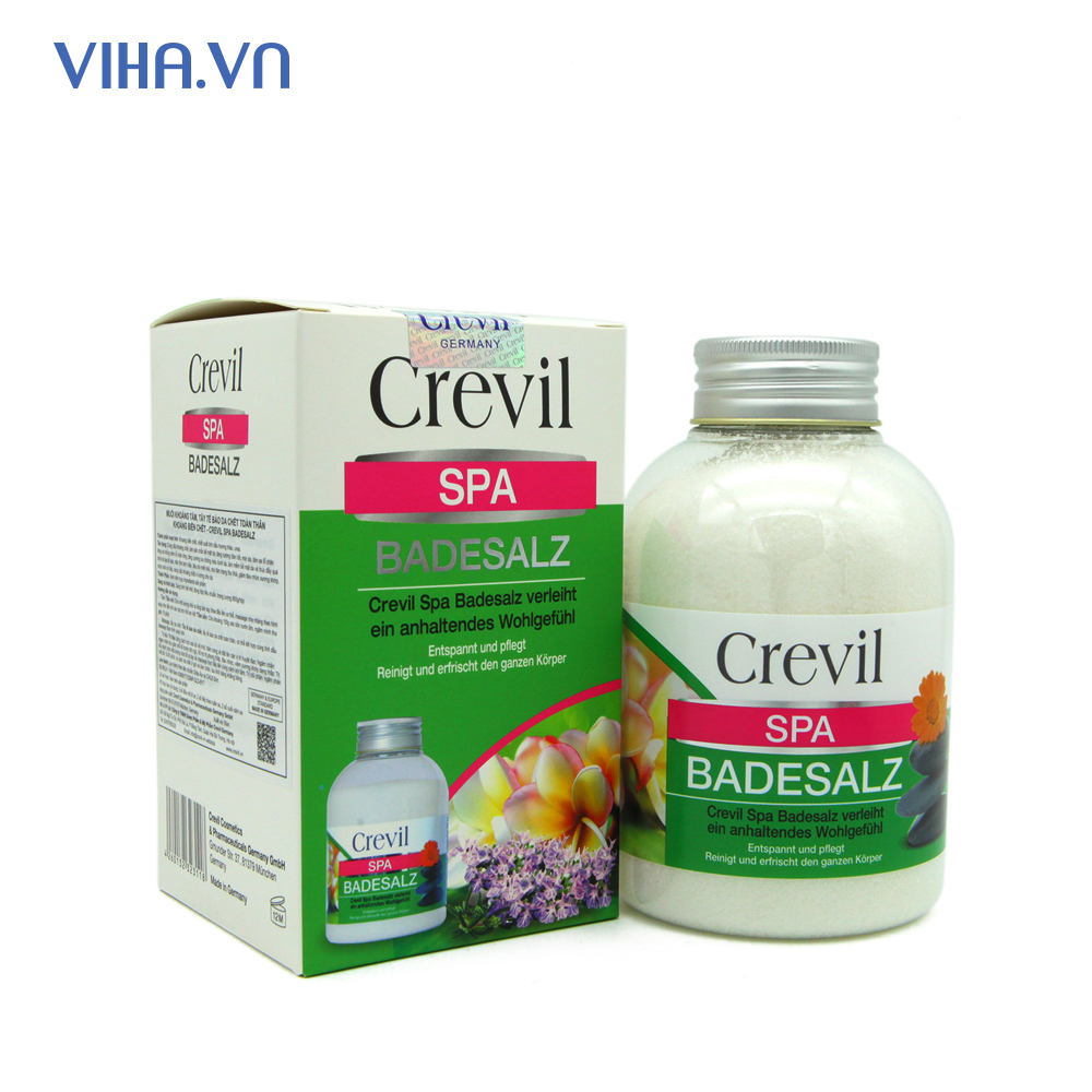 Muối khoáng tắm tẩy da chết Crevil Spa Badealz - 600g