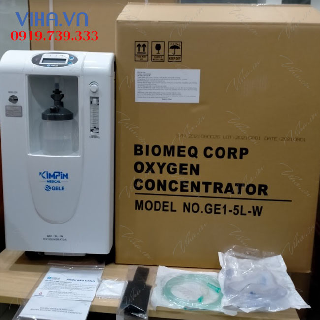 Máy tạo oxy kimpin GE1 công suất 5 lít / phút
