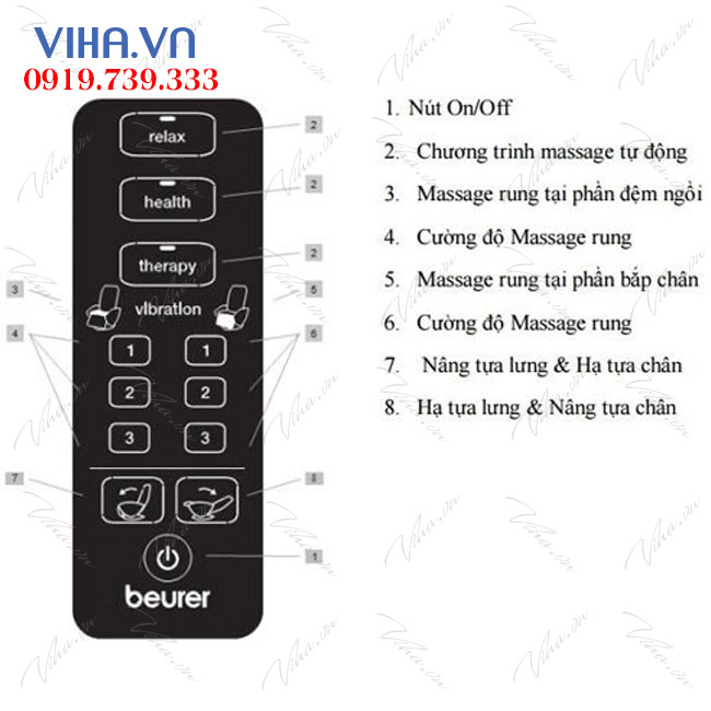 Ghế massage toàn thân Beurer MC3800