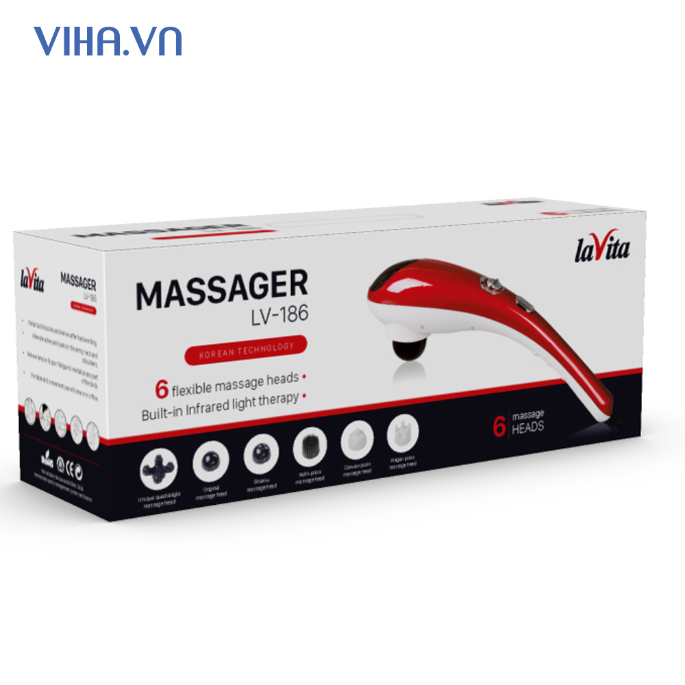 Máy massage cầm tay 6 trong 1 LaViTa - LV-186