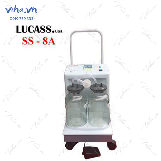 Máy hút dịch, hút đờm 2 bình Lucass SS8A