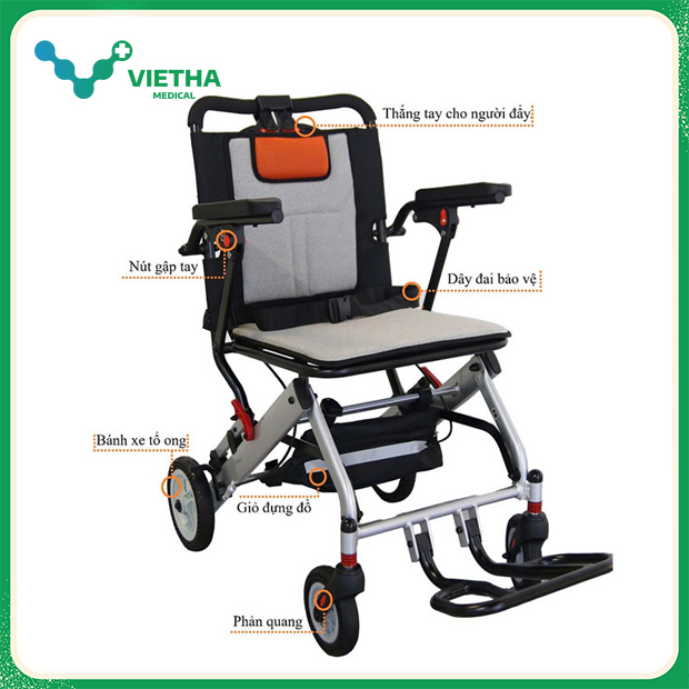 XE LĂN DU LỊCH LUCASS X-400 NHÔM CAO CẤP