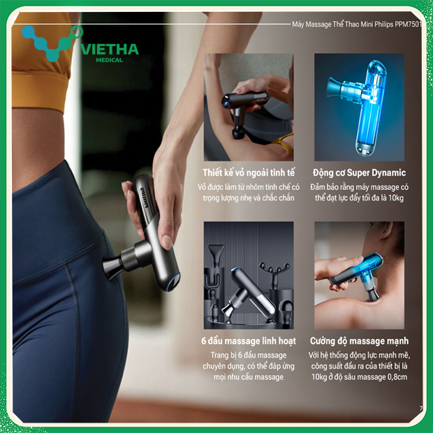Máy Massage Cầm Tay Mini PHILIPS PPM7501