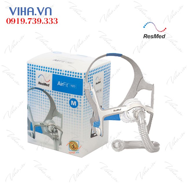 Mặt Nạ Thở Resmed AirFit N20 Mặt Nạ Chụp Mũi Nhỏ Gọn