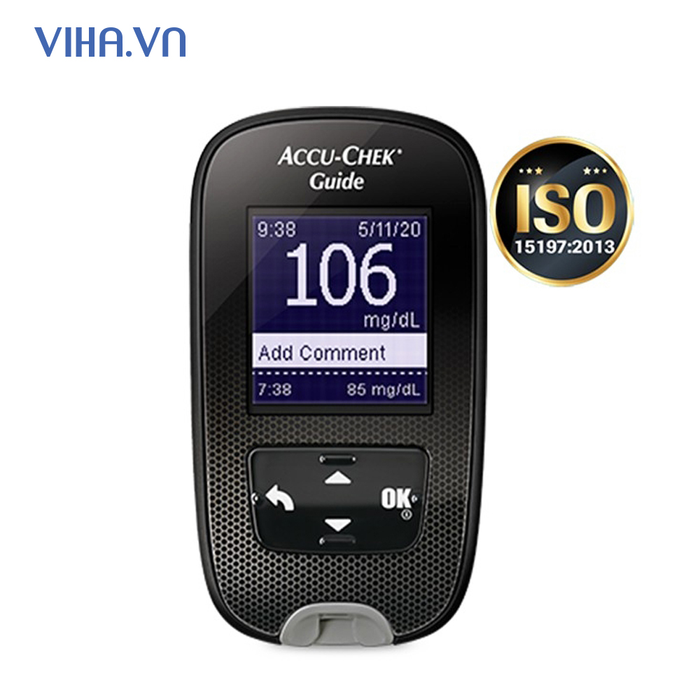 Máy đo đường huyết Accuchek Guide Đức  tặng 25 que thử 25 kim lấy máu