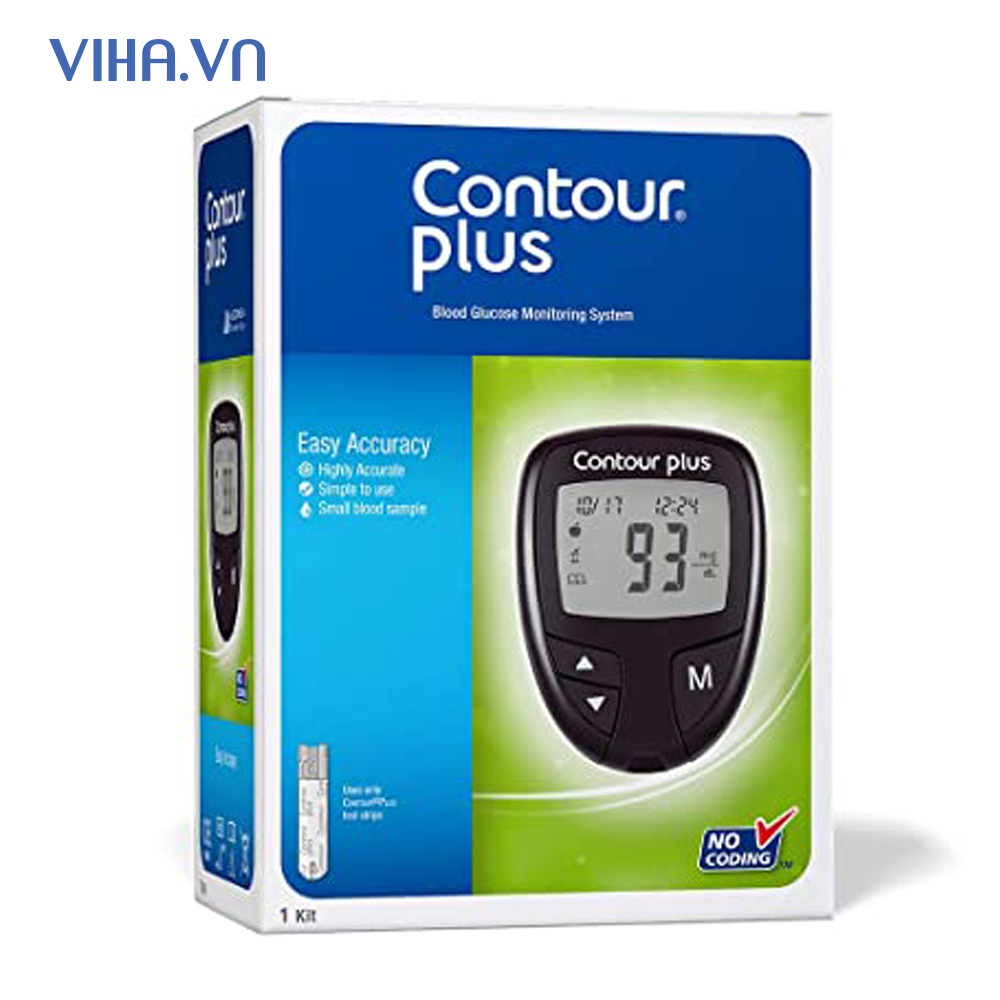 Máy Đo Đường Huyết Contour Plus- Hàng Chính Hãng- Xuất Xứ Đức