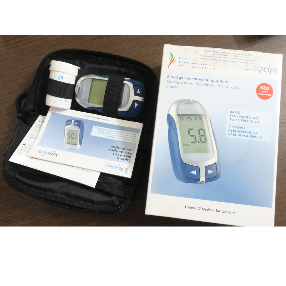 Máy Đo Đường Huyết Medismart Sapphire Plus