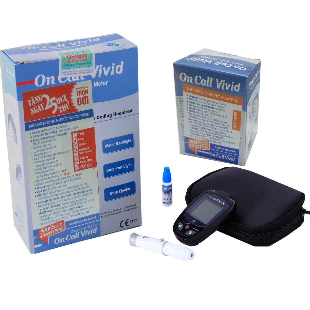 Máy Đo Đường Huyết On Call Vivid hàng chính hãng