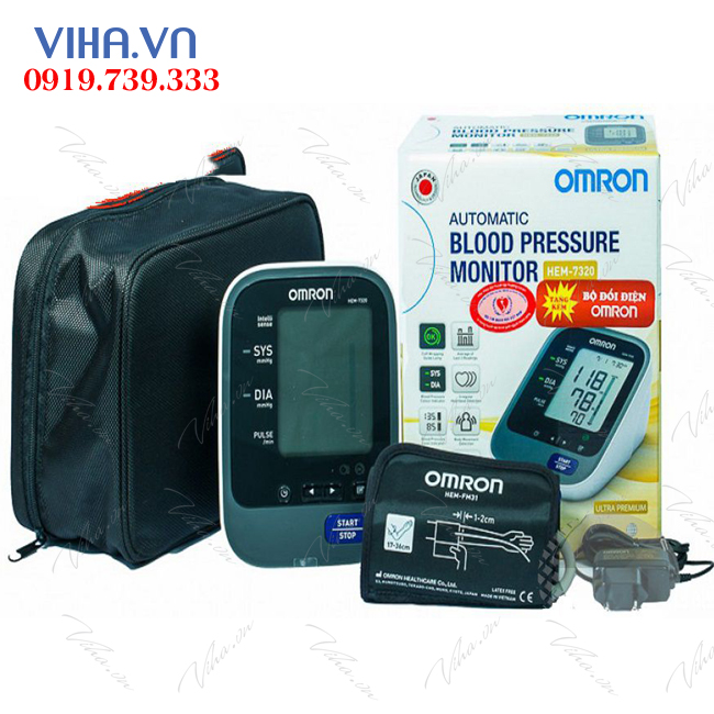 Máy đo huyết áp bắp tay tự động HEM-7320 với bộ nhớ 90 kết quả đo