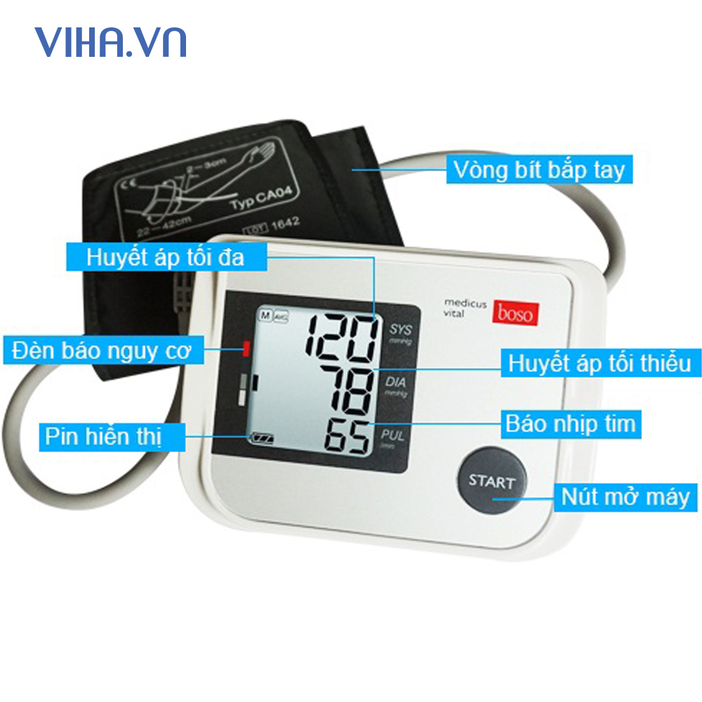 Máy đo huyết áp điện tử bắp tay Boso Medicus Vital