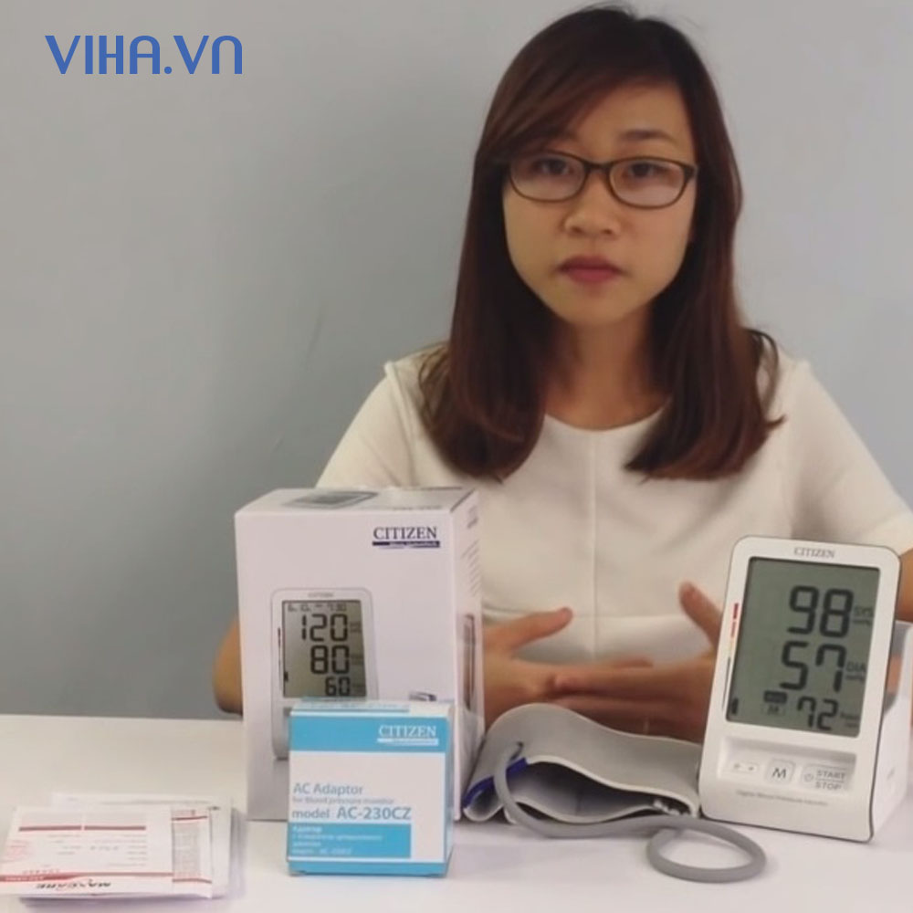 Máy đo huyết áp bắp tay Citizen CH-456