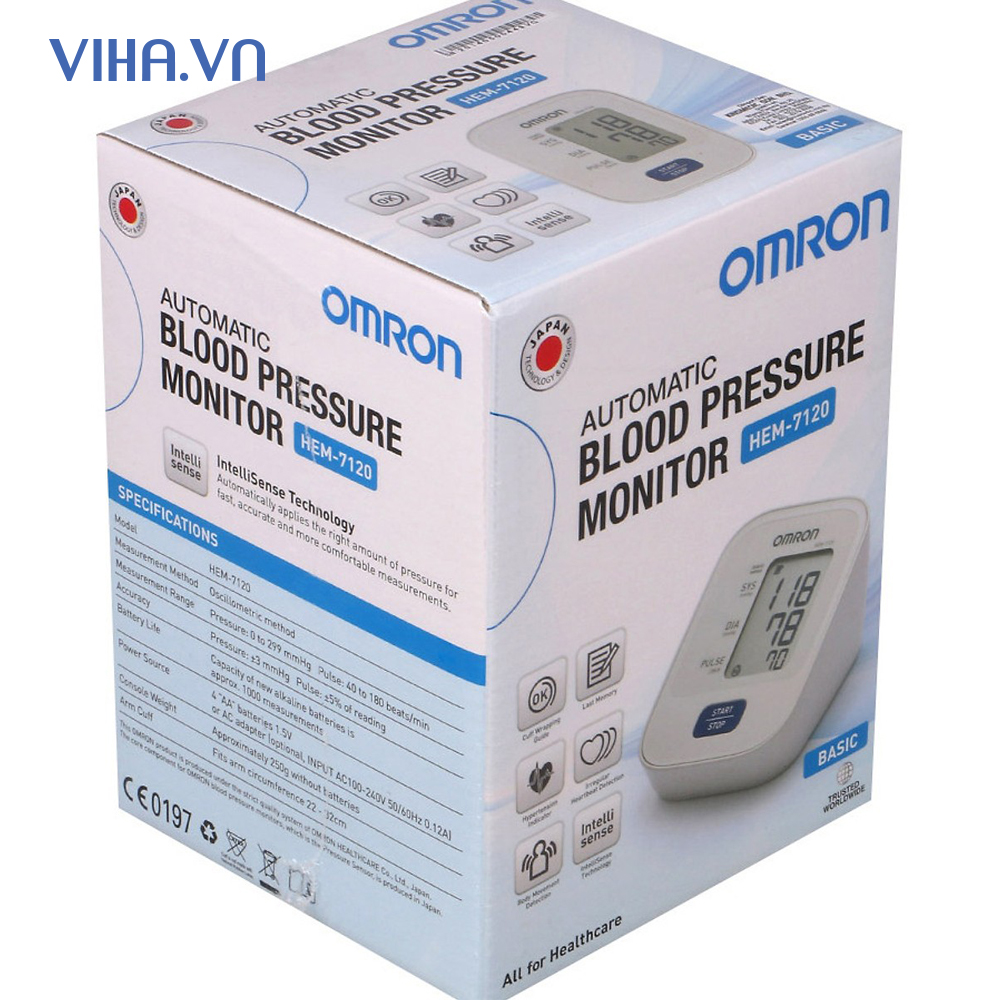 MÁY ĐO HUYẾT ÁP BẮP TAY OMRON HEM 7120