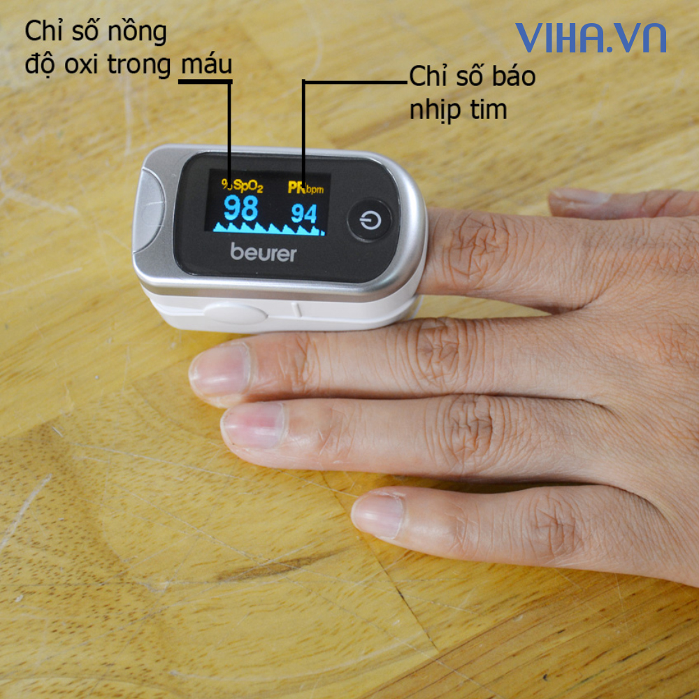 Máy đo nồng độ oxy Beurer PO 40 - Đo nồng độ oxy và nhịp tim