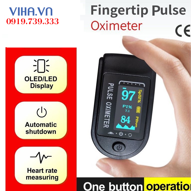 Máy đo nồng độ oxy trong máu và nhịp tim SpO2 Oromi A3