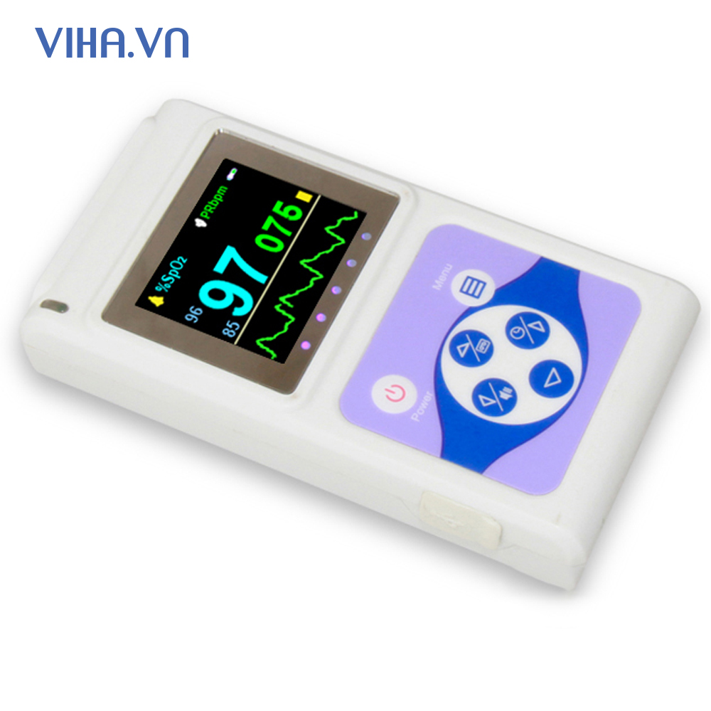 Máy đo nồng độ oxy trong máu cầm tay có dây Contec CMS60D cho trẻ sơ sinh