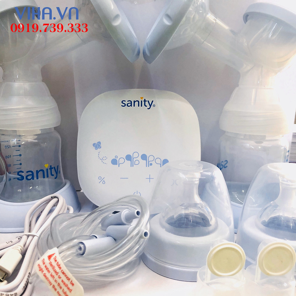 Máy hút sữa điện đôi 2 bình Sanity S6306.ENG