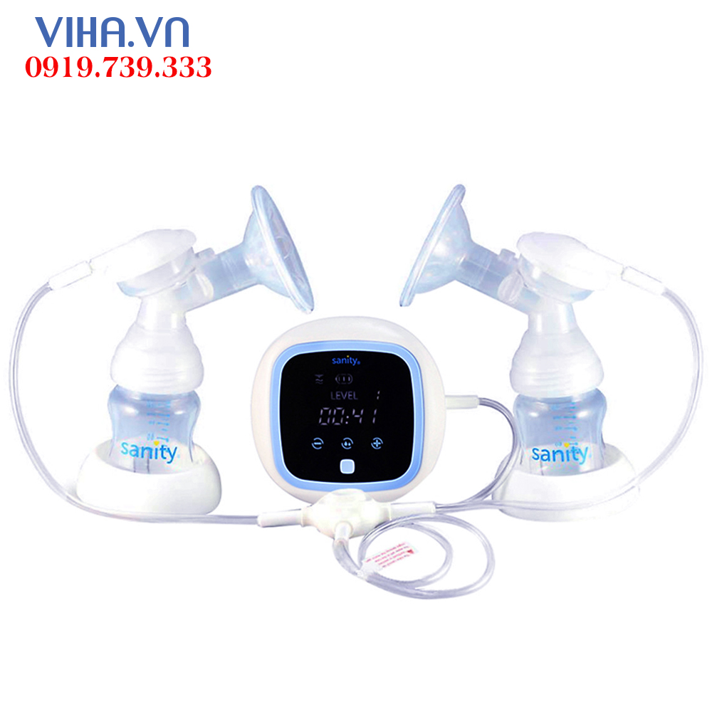 Máy hút sữa điện đôi 2 bình SANITY AP-5316