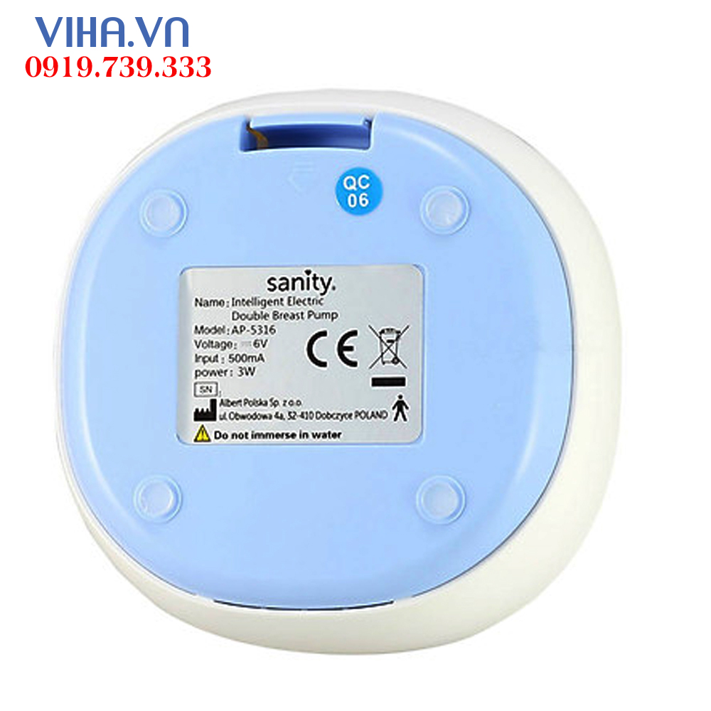 Máy hút sữa điện đôi 2 bình SANITY AP-5316