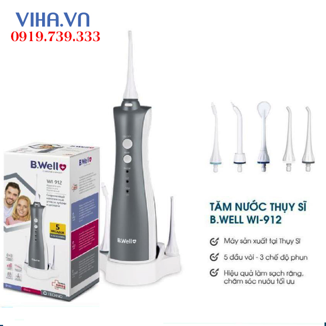 Máy tăm nước cao cấp  BWell Swiss WI-912 Bảo hành 2 năm