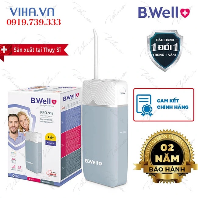 Máy tăm nước du lịch gấp gọn Bwell Pro 913