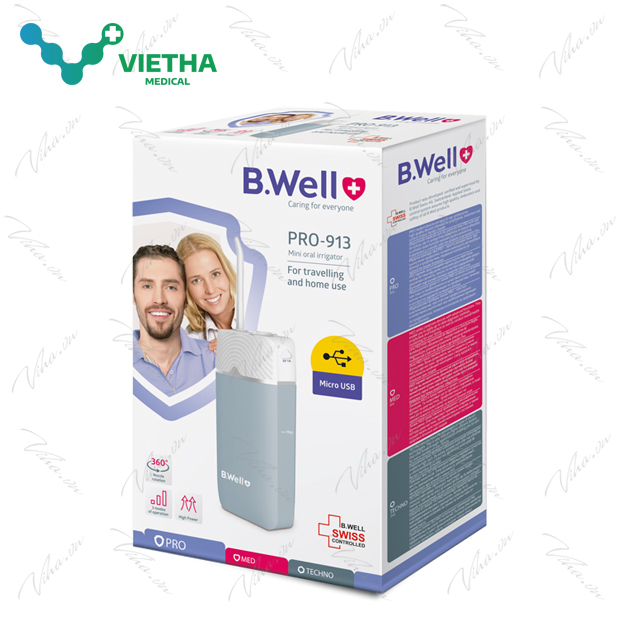 Máy tăm nước du lịch gấp gọn Bwell Pro 913