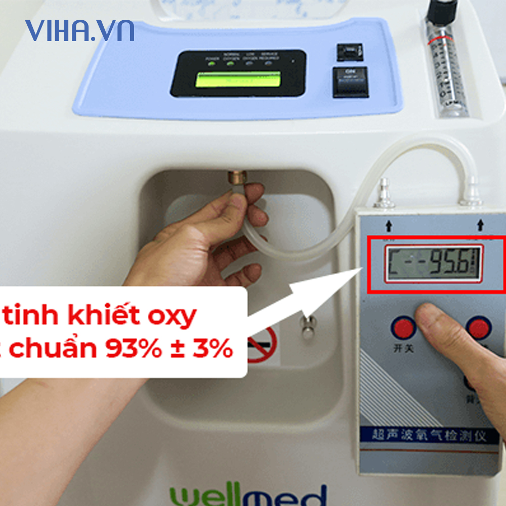 Máy tạo oxy 5 lít Wellmed DO2-5A Series - Có xông mũi
