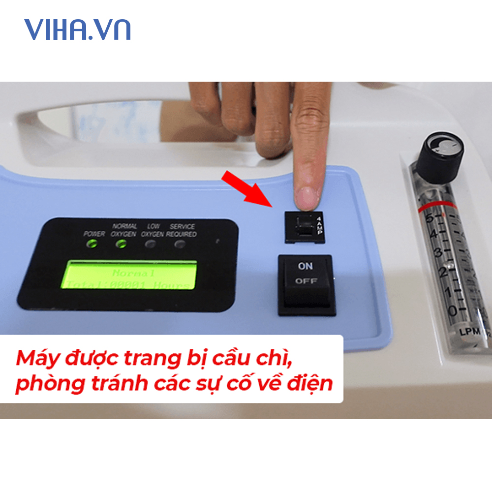 Máy tạo oxy 5 lít Wellmed DO2-5A Series - Có xông mũi