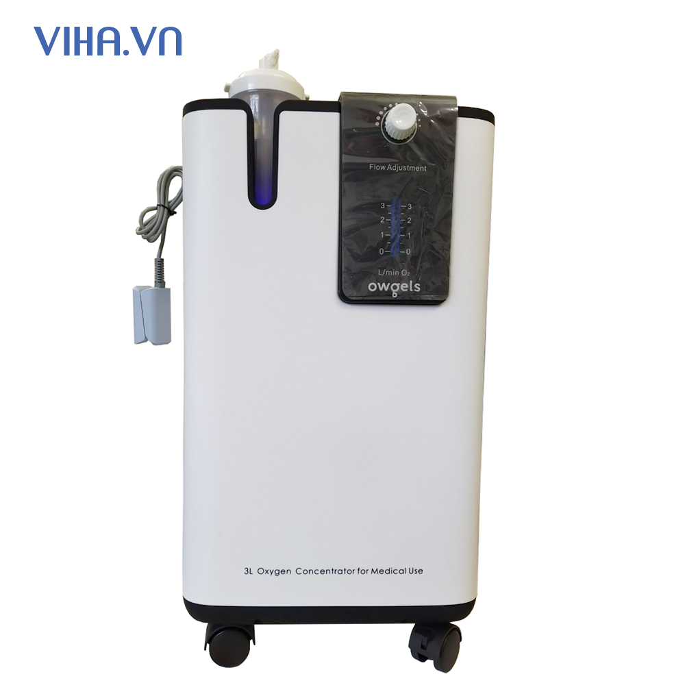 Máy Tạo Oxy Owgels OZ-3-01TWX0 Có Đo SPO2 và Xông Mũi Họng